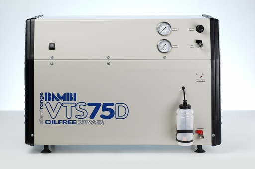 [VTS75D] Ultra geluidsarme olievrije compressor + AirDryer BAMBI VTS-75D