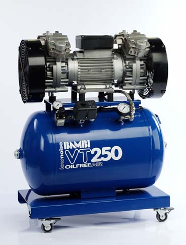 [VT250] Ultra geluidsarme olievrije compressor BAMBI VT-250
