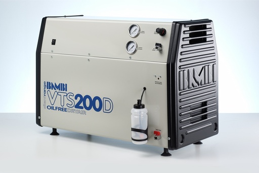 [VTS200D] Ultra geluidsarme olievrije compressor + AirDryer BAMBI VTS-200D